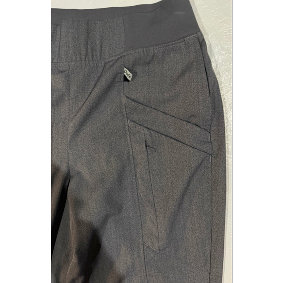 Women's ClimateRight by Cuddl Duds Grey Heather Joggers S Pockets Athleisure - Picture 4 of 9